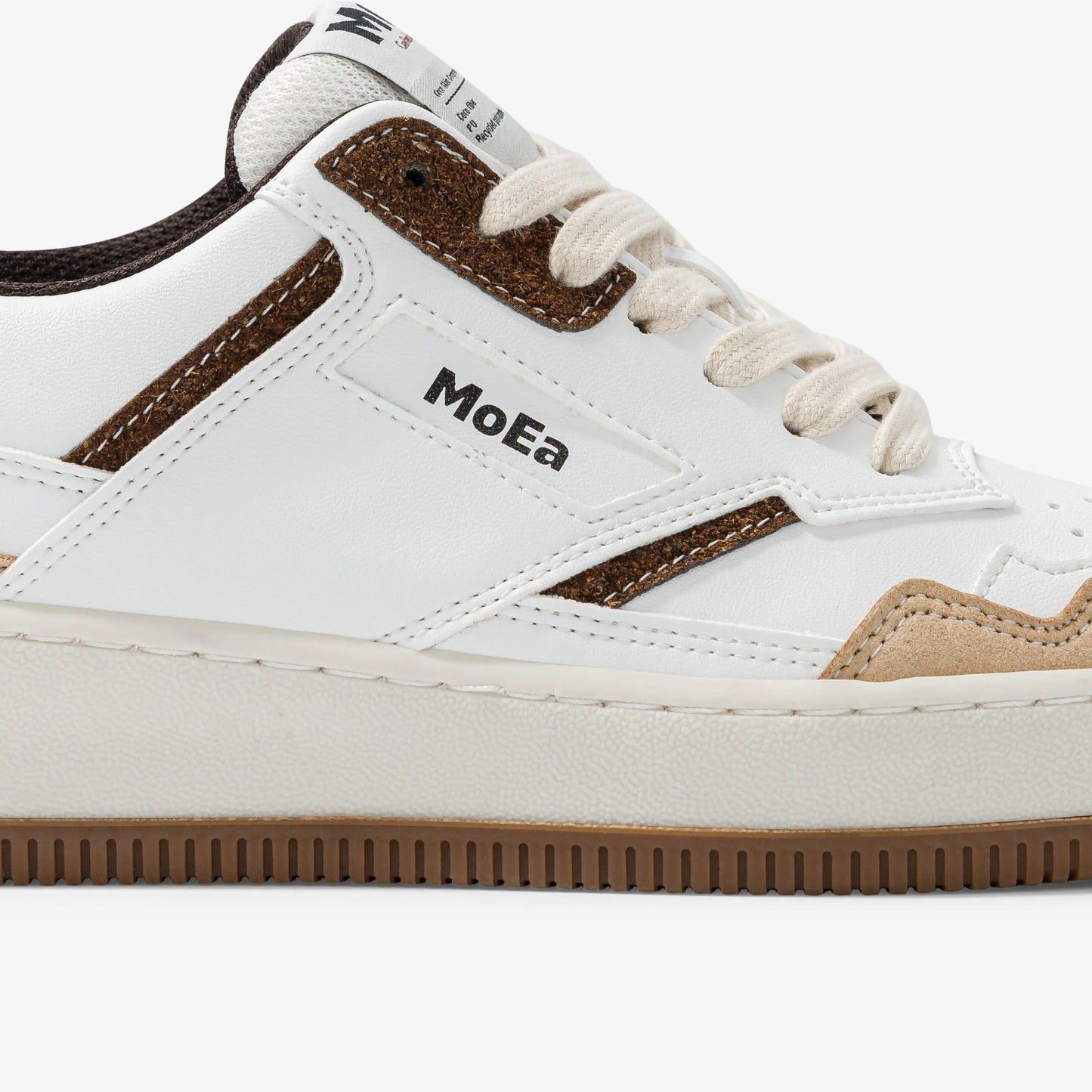 Baskets vegan | multicolor "gen1 - coco white & brown suede"