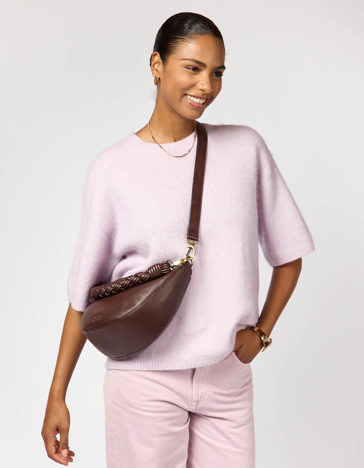 sac en cuir certifié | marron grainé "Leo - Chocolate Soft Grain"