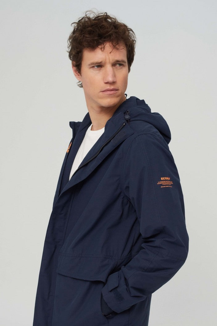 Veste marine en coton bio et nylon recyclé - Junabee