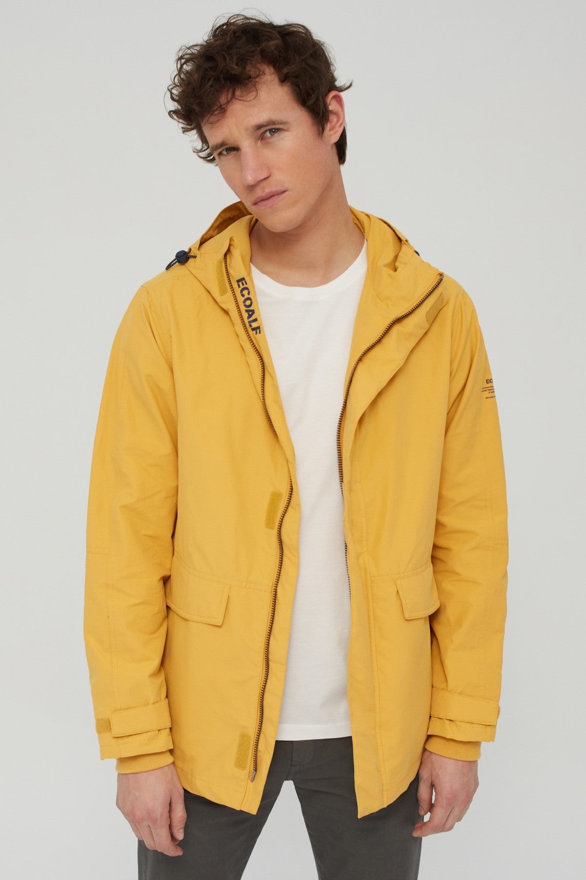 Veste jaune en coton bio et nylon recyclé - Junabee