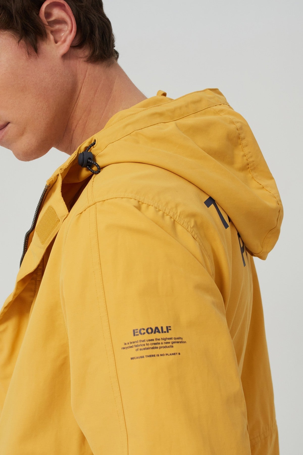 Veste jaune en coton bio et nylon recyclé - Junabee