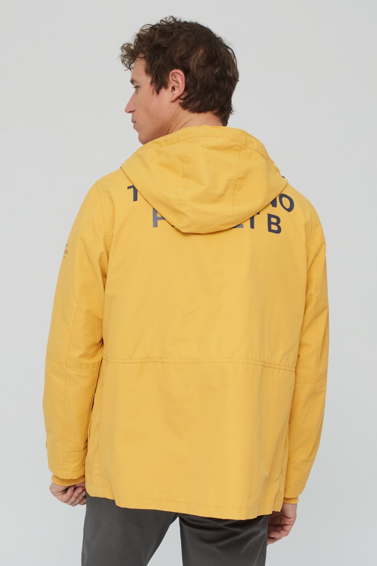 Veste jaune en coton bio et nylon recyclé - Junabee