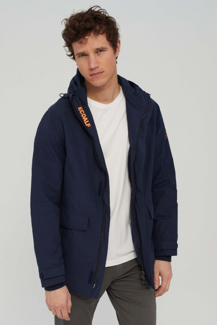 Veste marine en coton bio et nylon recyclé - Junabee