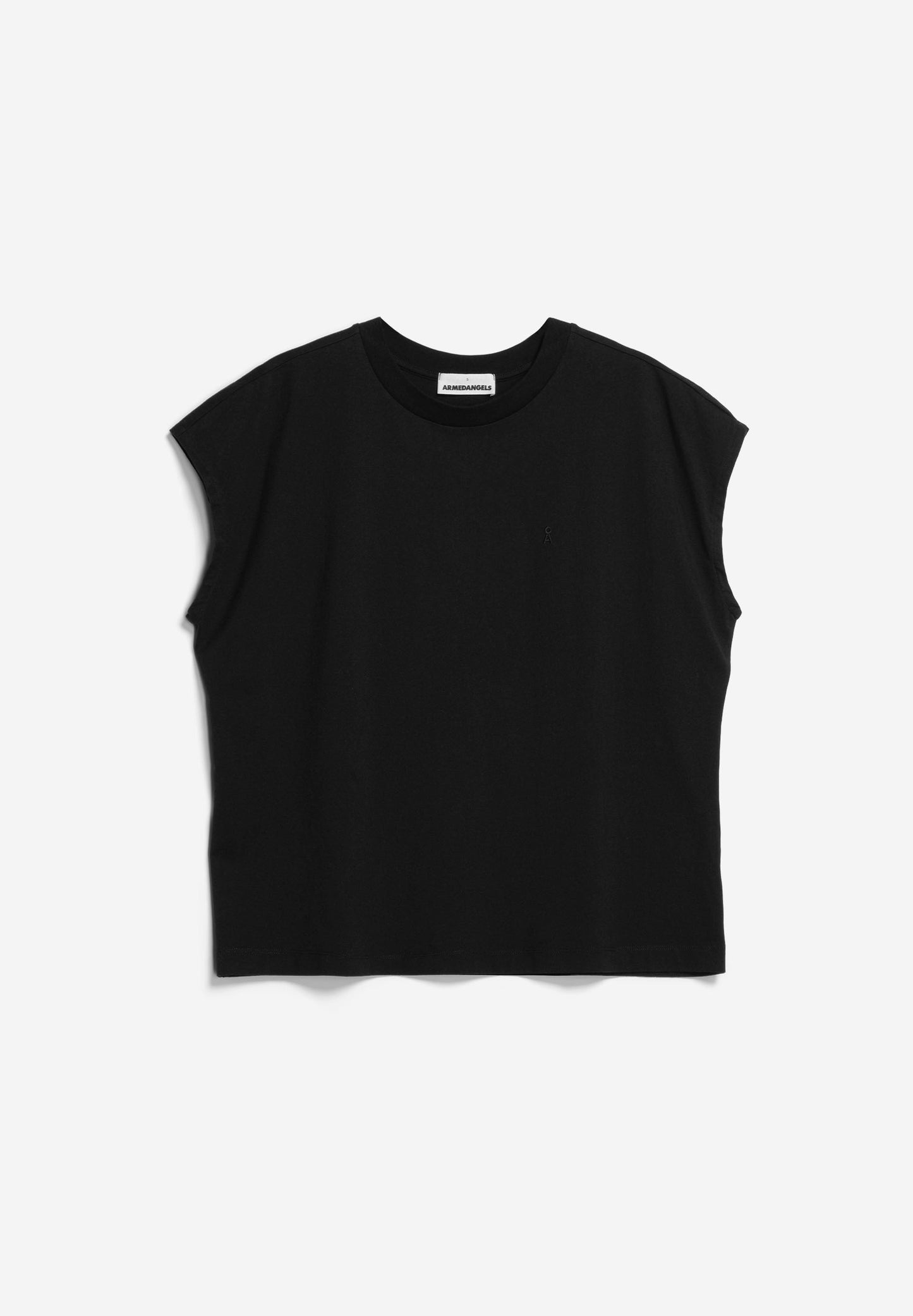 T-shirt ample en coton bio | noir "inaara black"