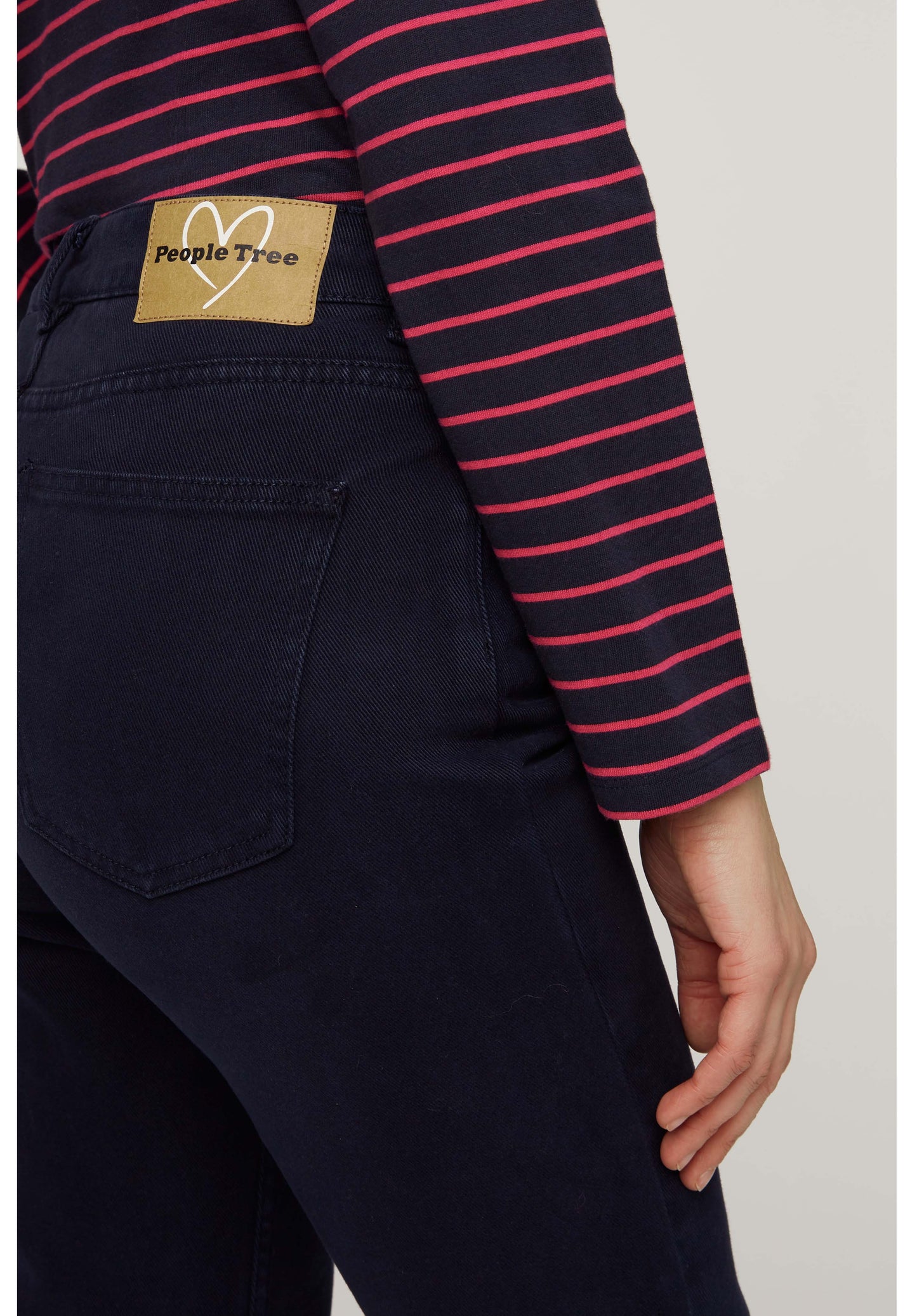 Pantalon bleu en twill - irena