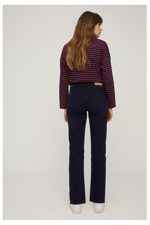 Pantalon bleu en twill - irena