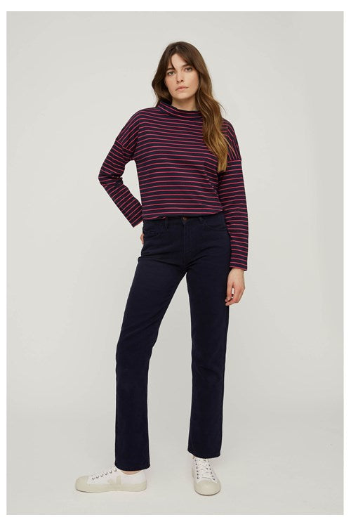 Pantalon bleu en twill - irena