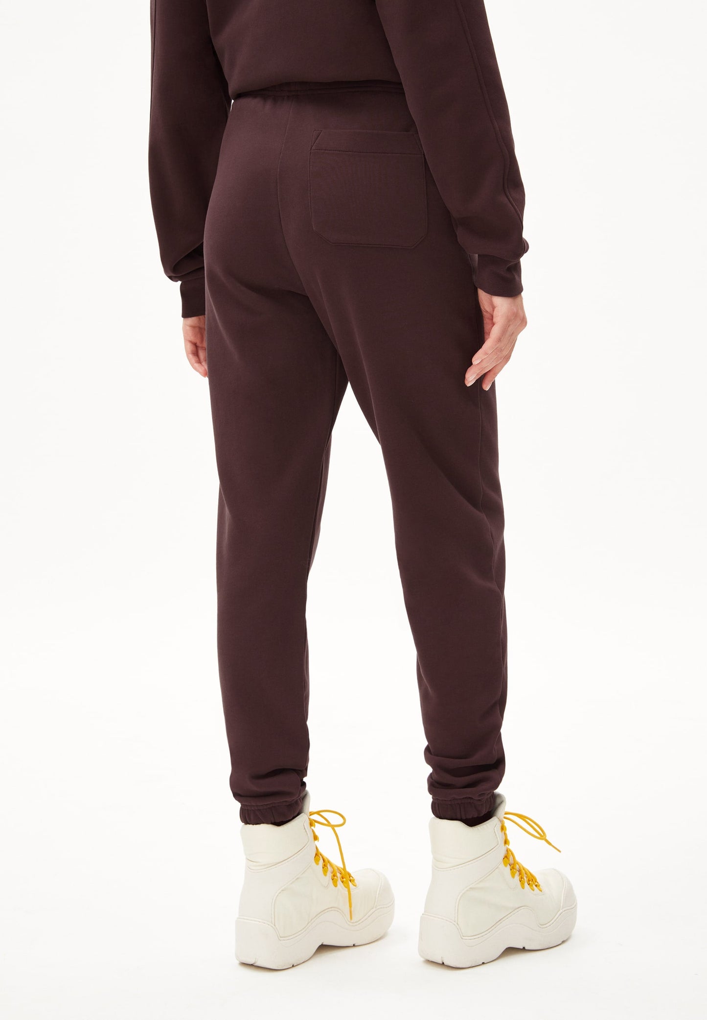 Pantalon de jogging violet foncé en coton bio - ivaa fudge