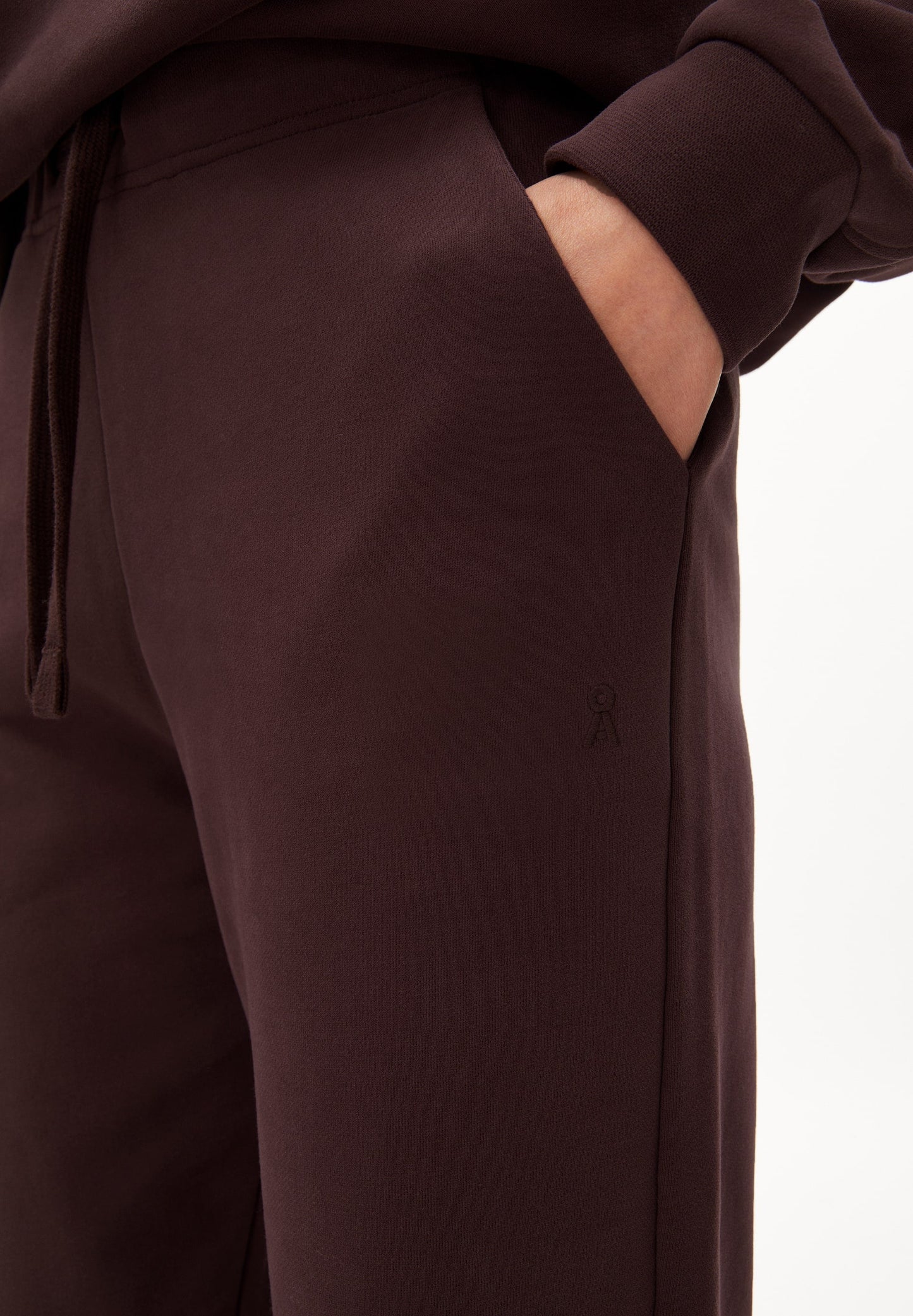 Pantalon de jogging violet foncé en coton bio - ivaa fudge