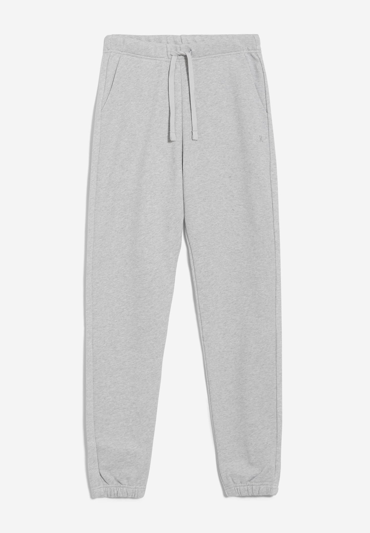 Pantalon de jogging gris clair en coton bio - ivaa grey melange