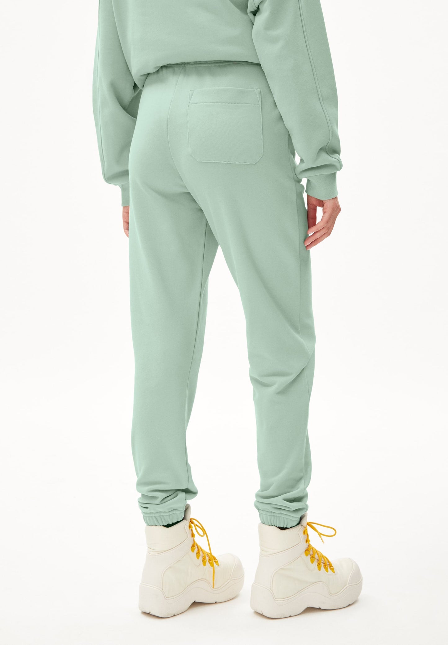 Pantalon de jogging vert menthe en coton bio - ivaa lint