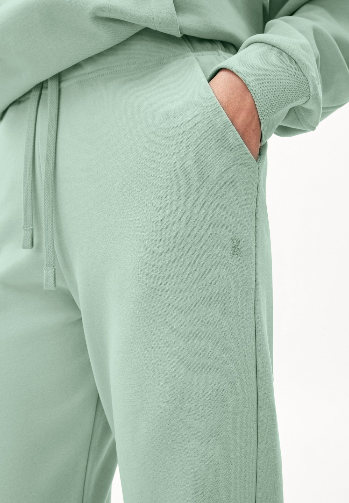 Pantalon de jogging vert menthe en coton bio - ivaa lint