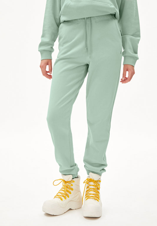 Pantalon de jogging vert menthe en coton bio - ivaa lint