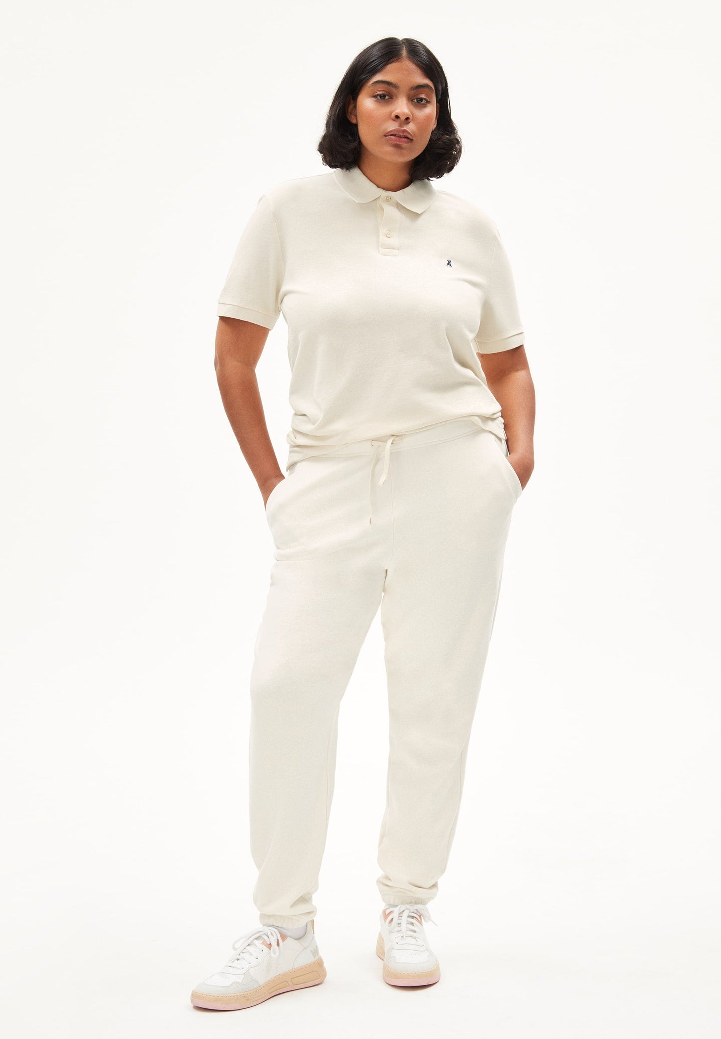 Pantalon de jogging  en coton bio non teint | écru "IVAA undyed"