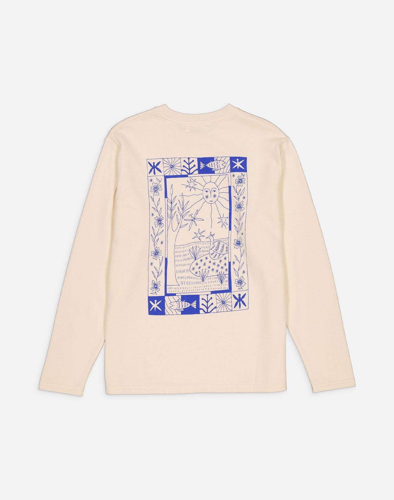 Sweat en coton bio | écru "estanque ivoire"