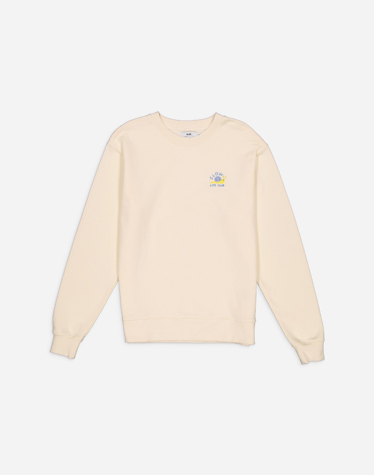 Sweat en coton bio | écru "slow life ivoire"