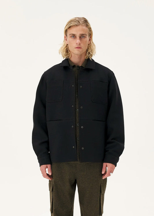 Veste en laine upcyclée | noir "vancouver"