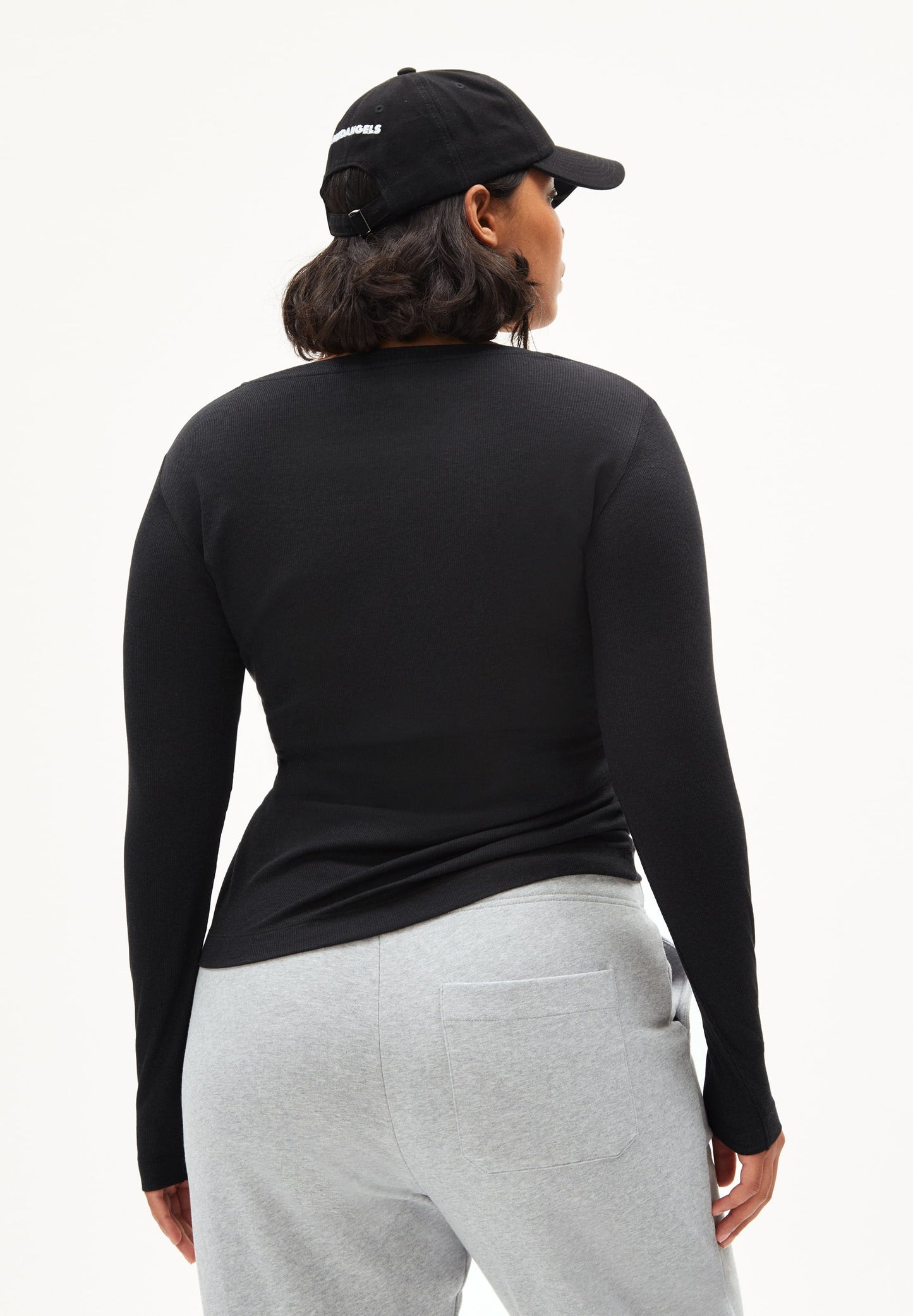 T-shirt manches longues en tencel et coton bio | noir "jaaleaa black"