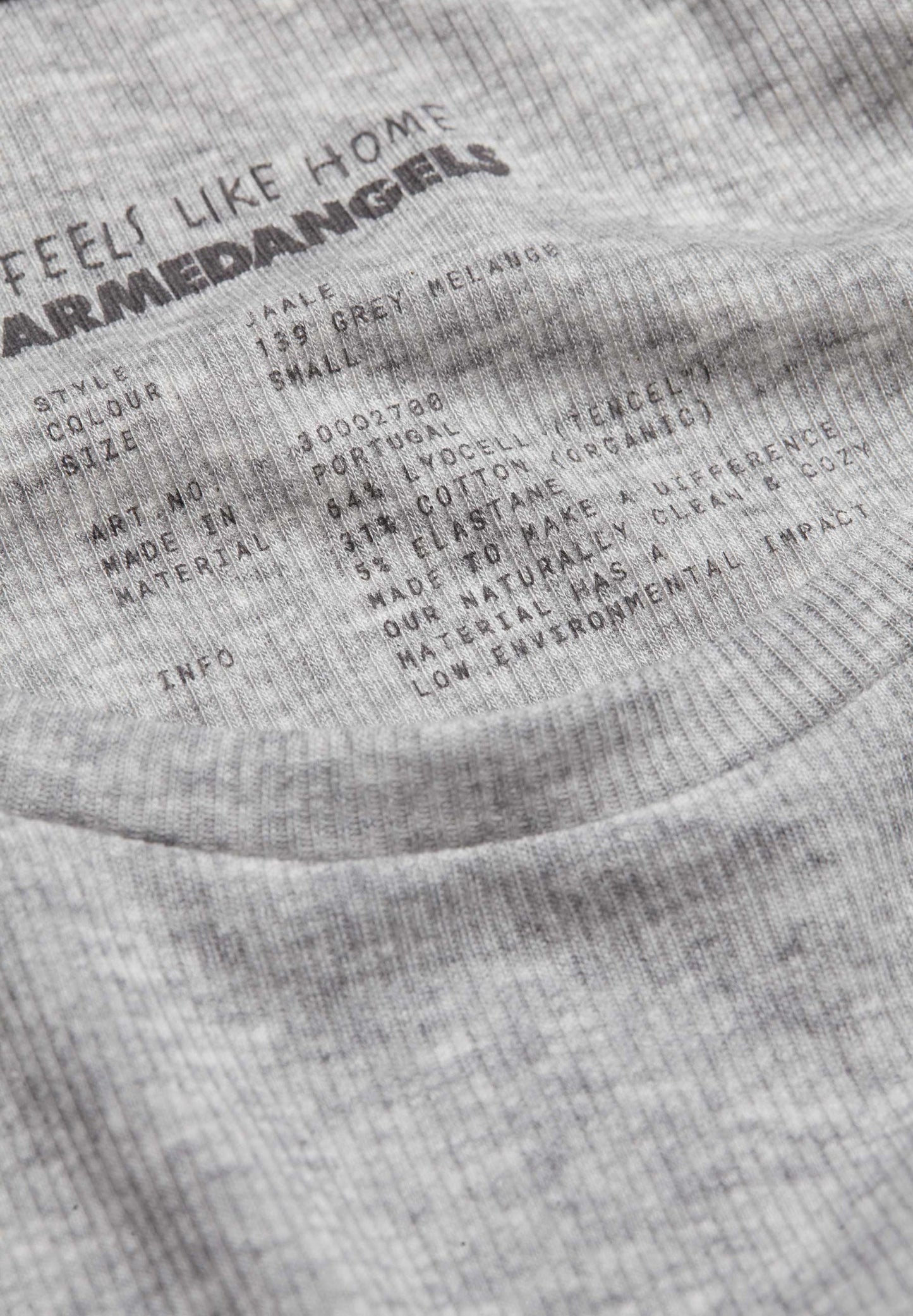 T-shirt manches longues en tencel et coton bio | gris "jaaleaa grey melange"