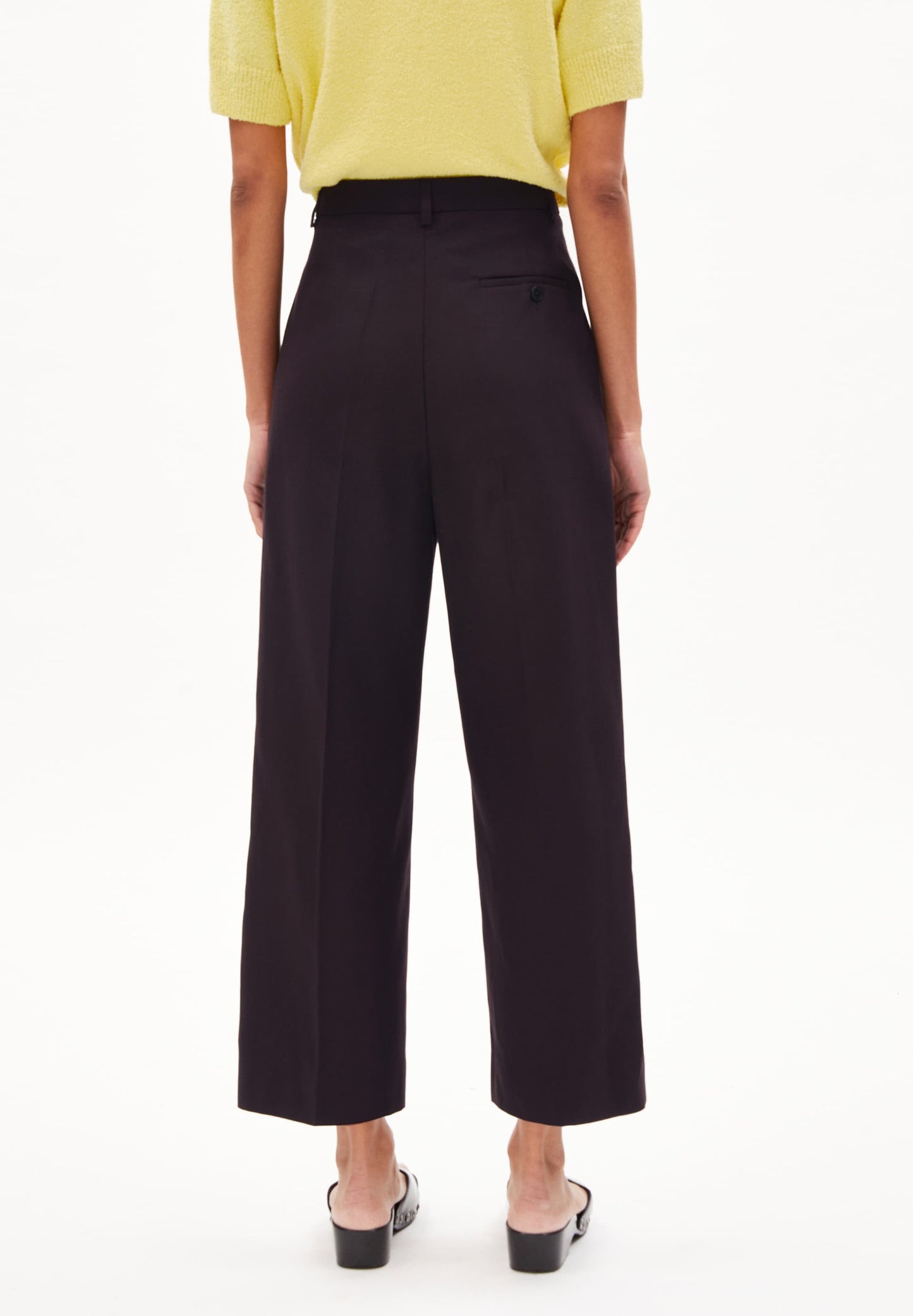 Pantalon 7/8 en coton bio | marron foncé "jaalma cool ash"