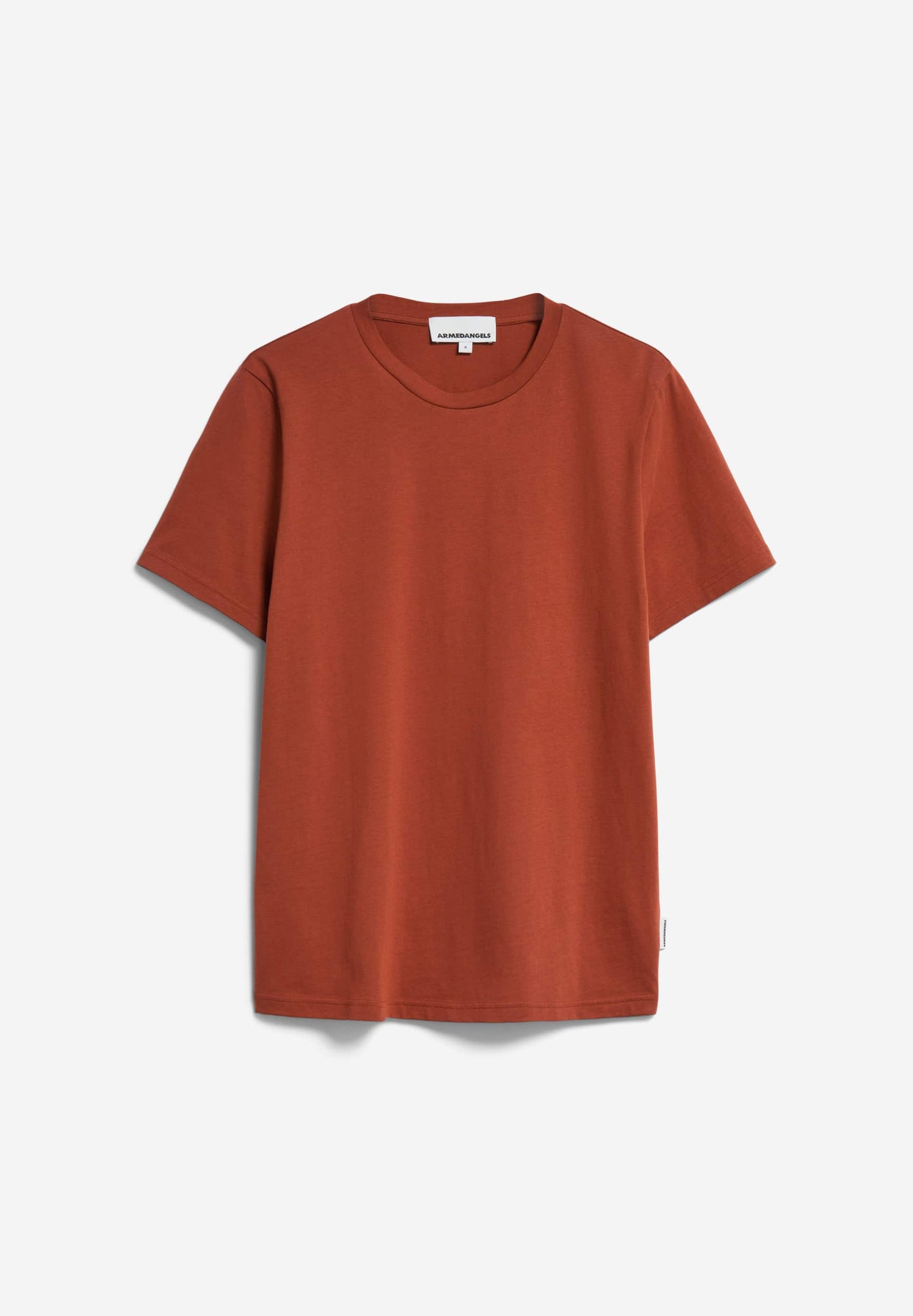 T-shirt en coton bio | rouge "jaames dark amber"