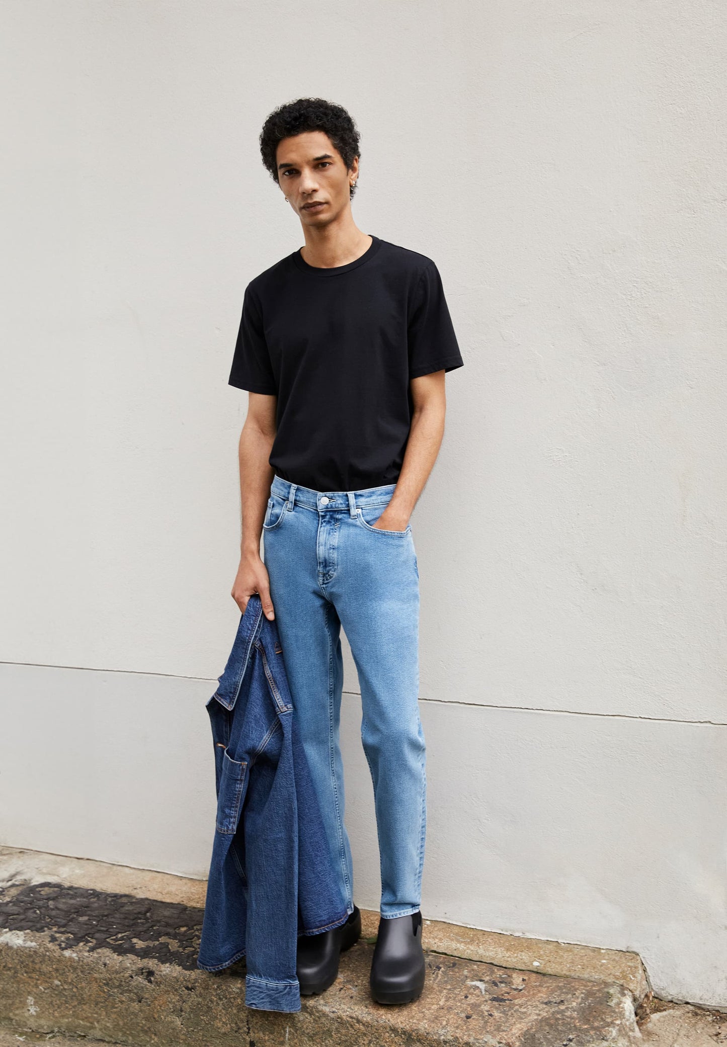 T-shirt en coton bio | Noir "jaames black"