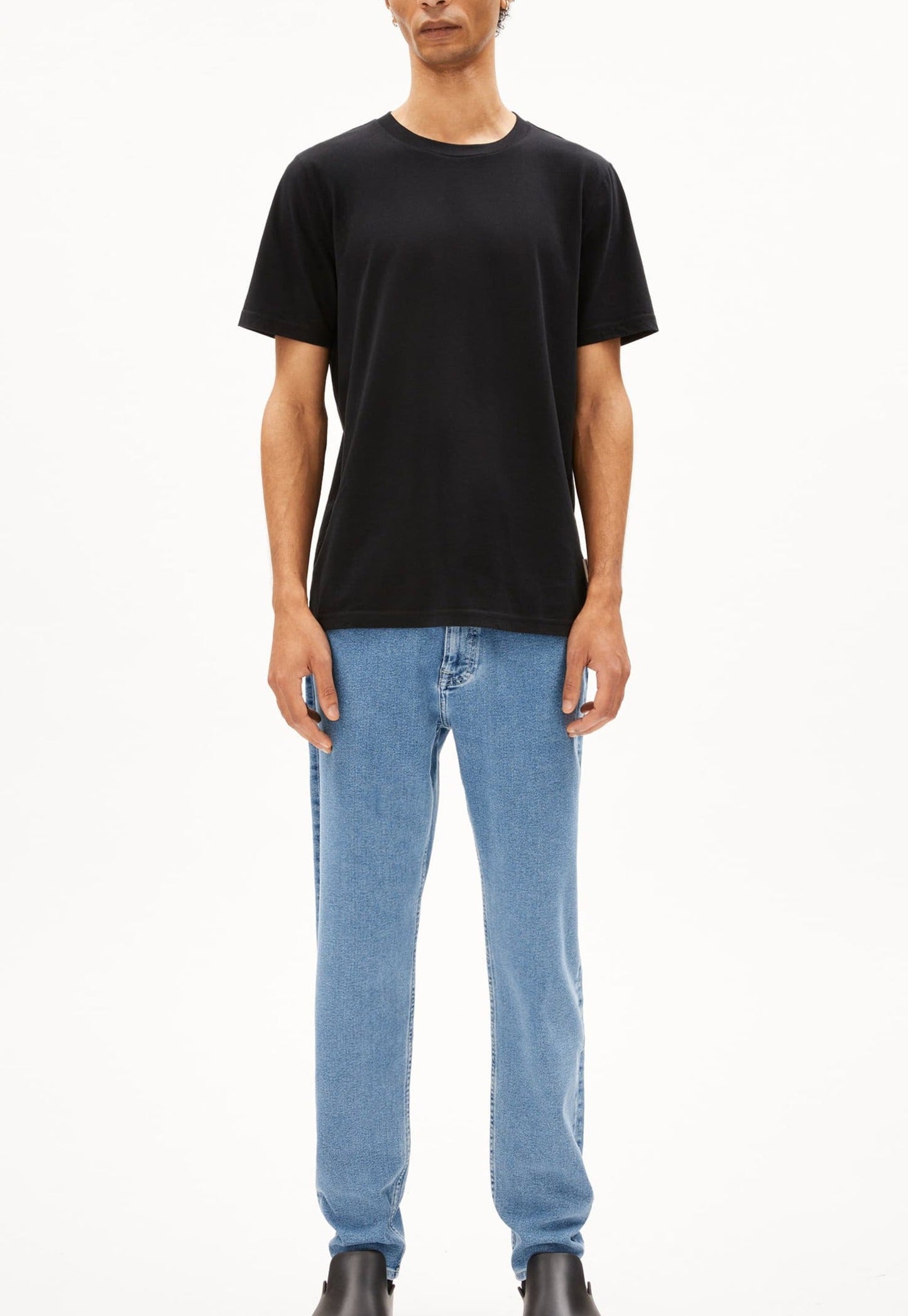 T-shirt en coton bio | Noir "jaames black"
