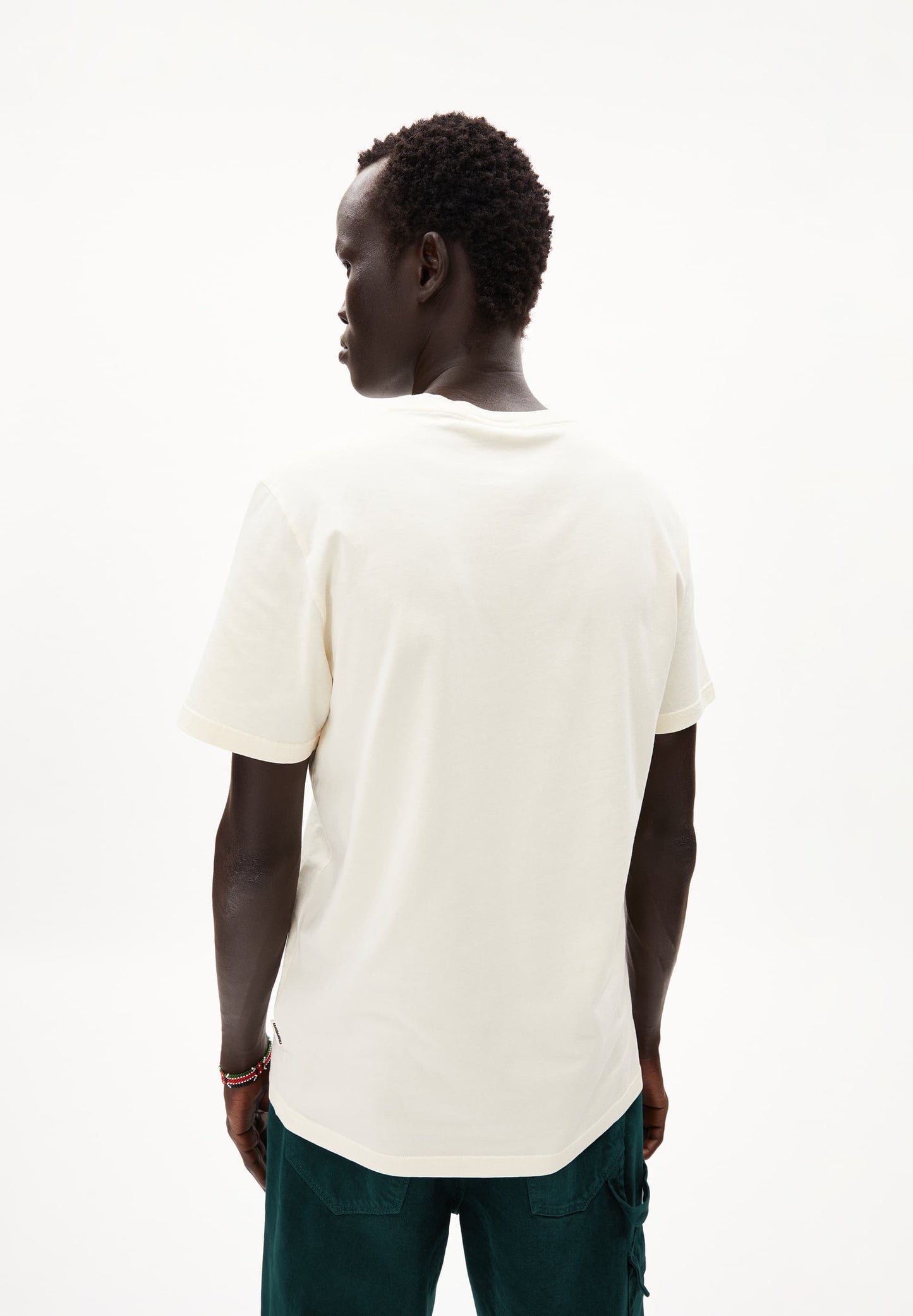 T-shirt en coton bio | Beige "jaames oatmilk"