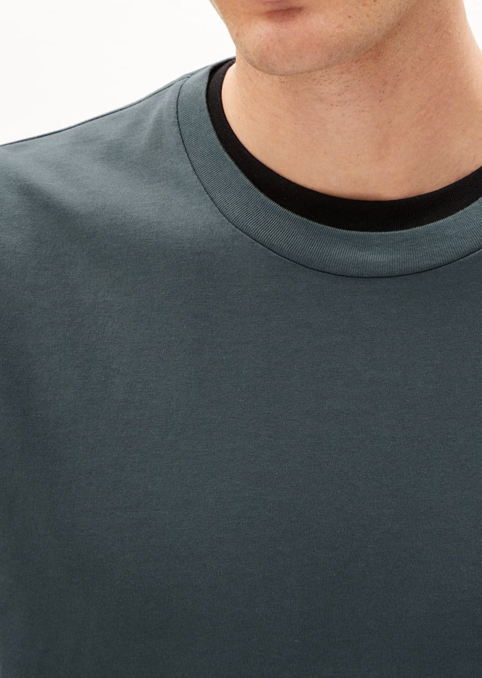 T-shirt en coton bio | Gris "jaames space steel"