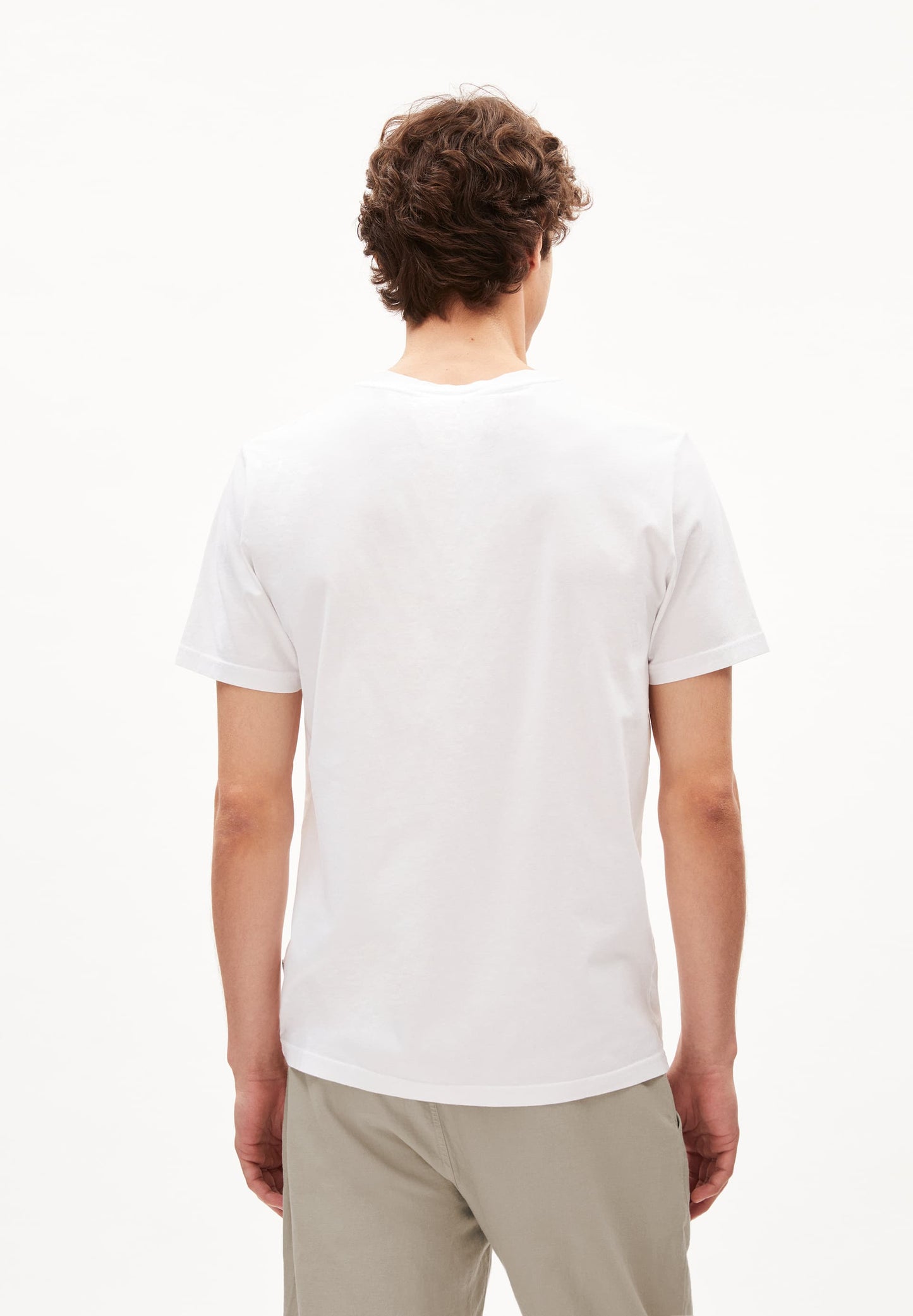 T-shirt en coton bio | blanc "jaames white"