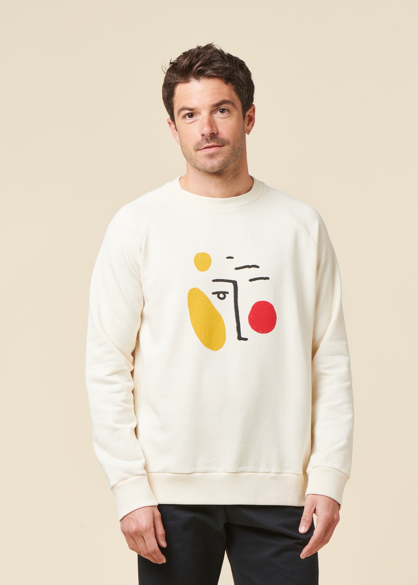 Pull en coton bio | écru "Calder - cream"