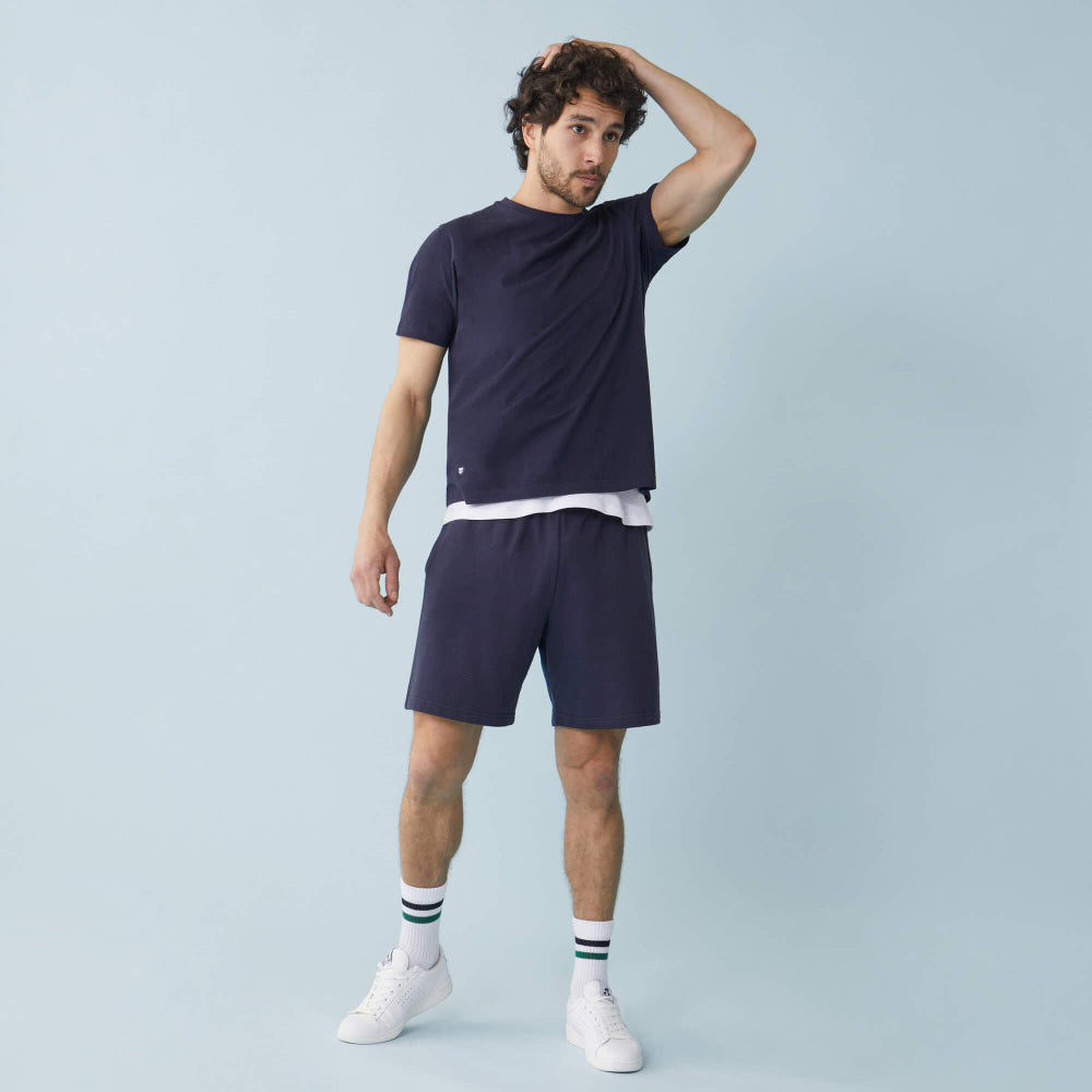 T-shirt made in France en coton bio | marine "jean plus"