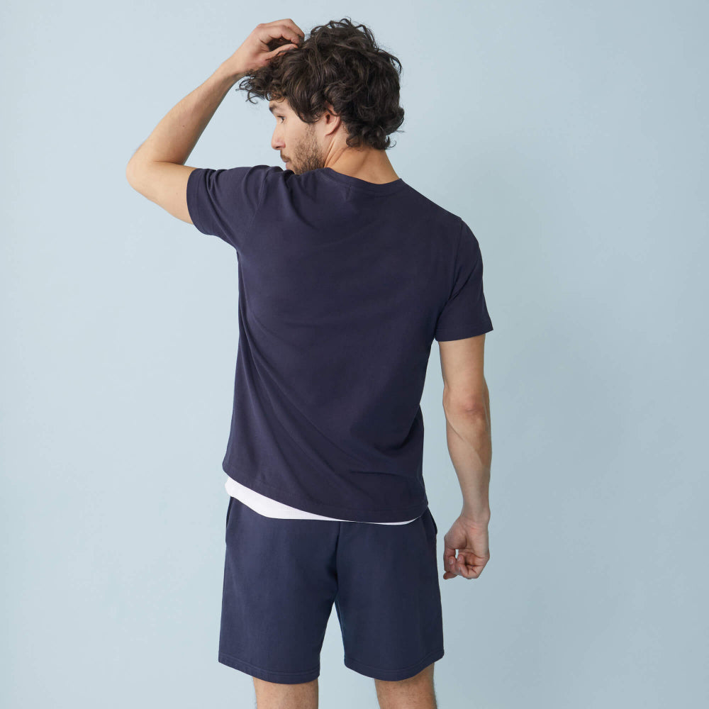 T-shirt made in France en coton bio | marine "jean plus"