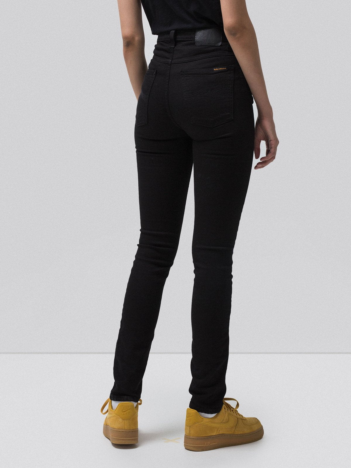 Jean skinny taille haute noir coton bio - Hightop Tilde Raven black