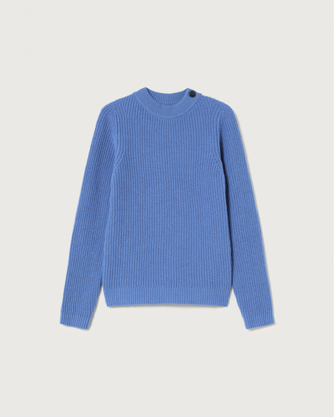 Pull maille bleu ciel en laine certifiée - blue hera knitted sweater