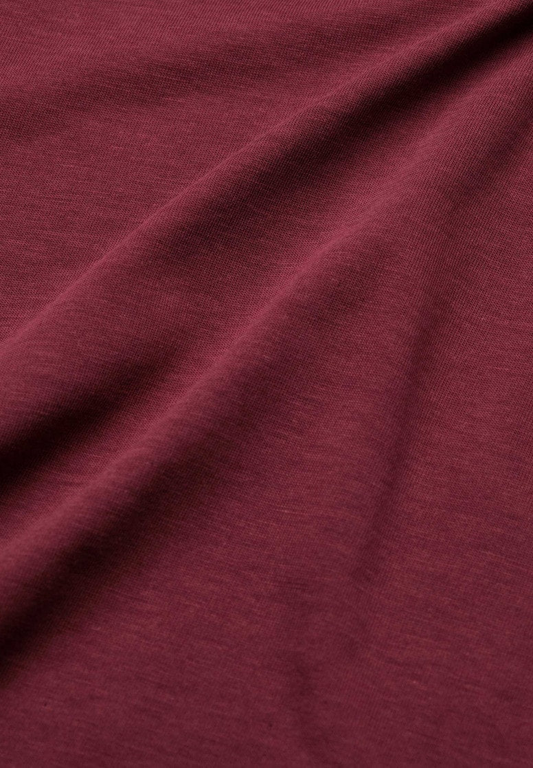 T-shirt léger rouge en tencel et coton bio - Jilaa ruby red