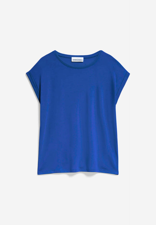 T-shirt en tencel et coton bio | bleu "jilaana dynamo blue"