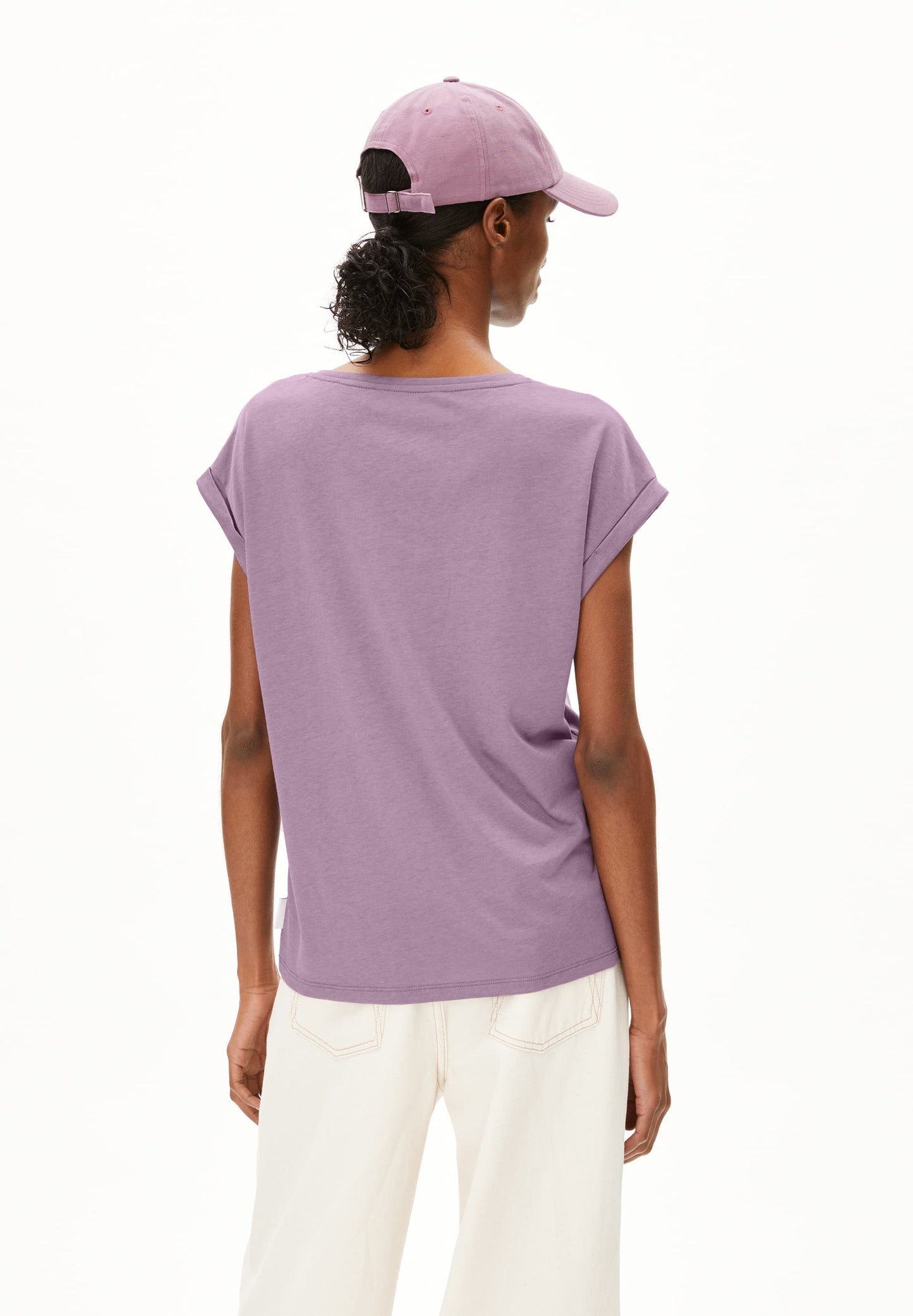 T-shirt en coton biologique | orange "Jilaana - sunset sky"