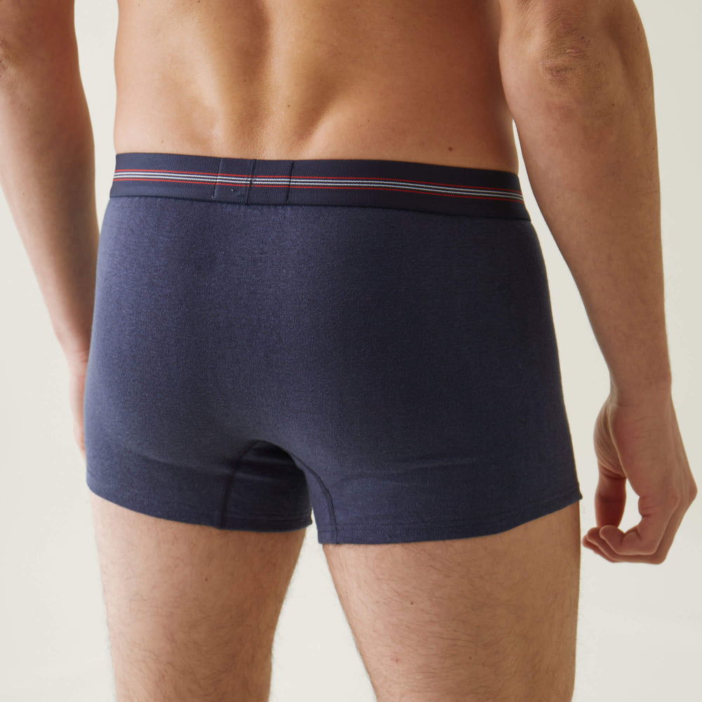 Boxer made in France en lin | marine "johnny marine lsf"