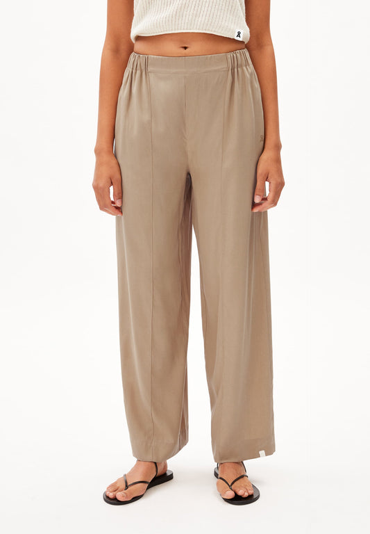 Pantalon ample en tencel et ecovero | Marron "jonvaalie cinnamon dust"