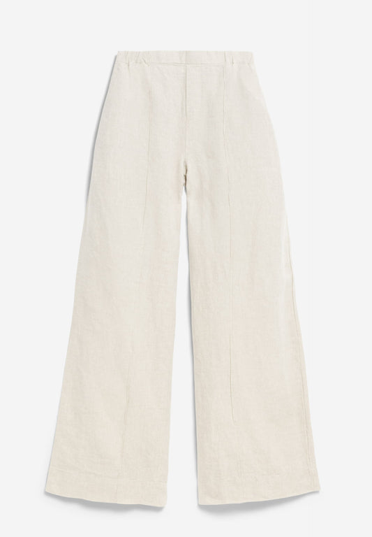 Pantalon ample en lin | beige "Jonvaalie pure lino - undyed"