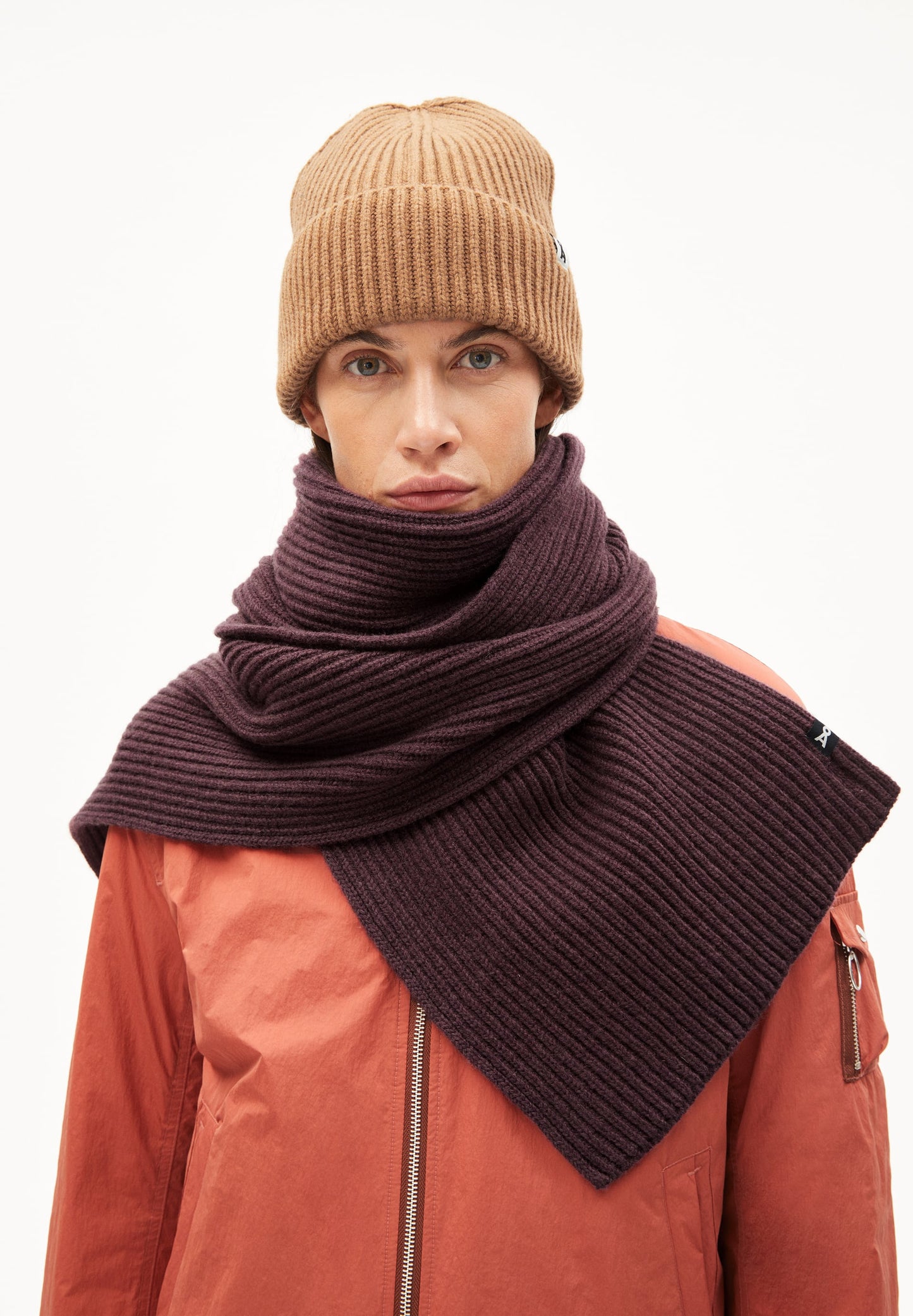 Bonnet camel en laine bio - keylaa cedar wood