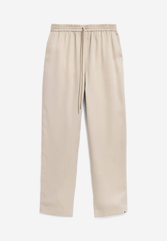 Pantalon droit en tencel refibra | beige "kaadia tapered sand stone"