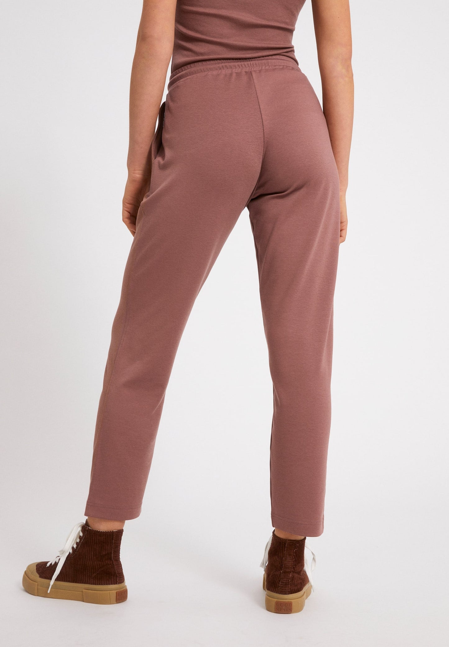 Pantalon de jogging vieux rose en tencel et coton bio - KAAIA dusty rose