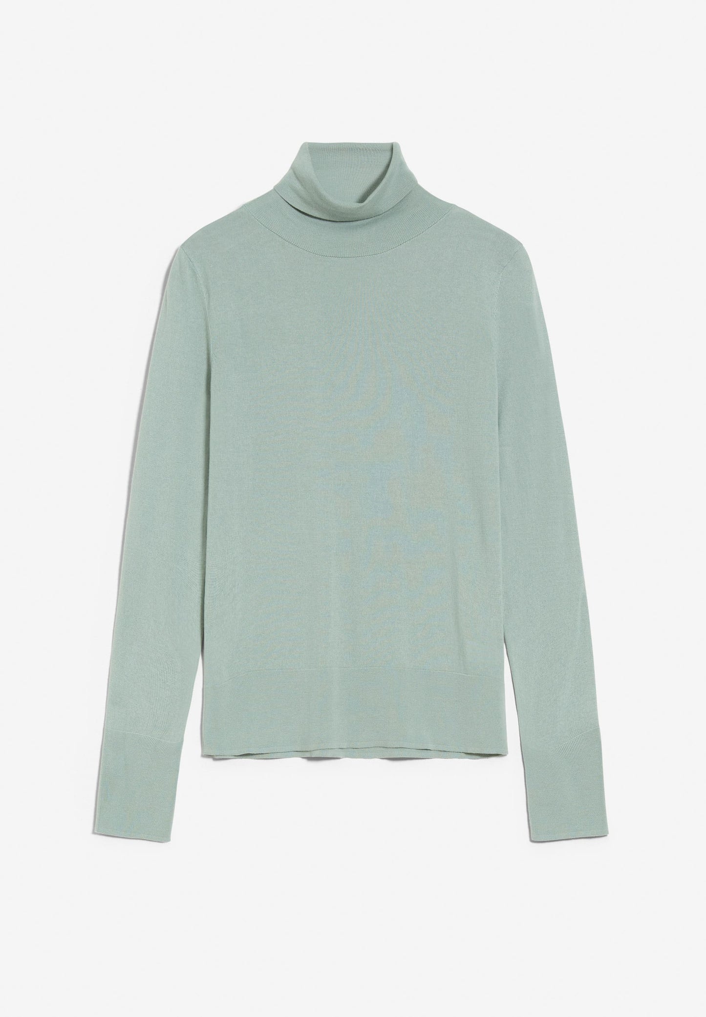 Pull  col roulé vert menthe en tencel et coton bio - kaathe lint