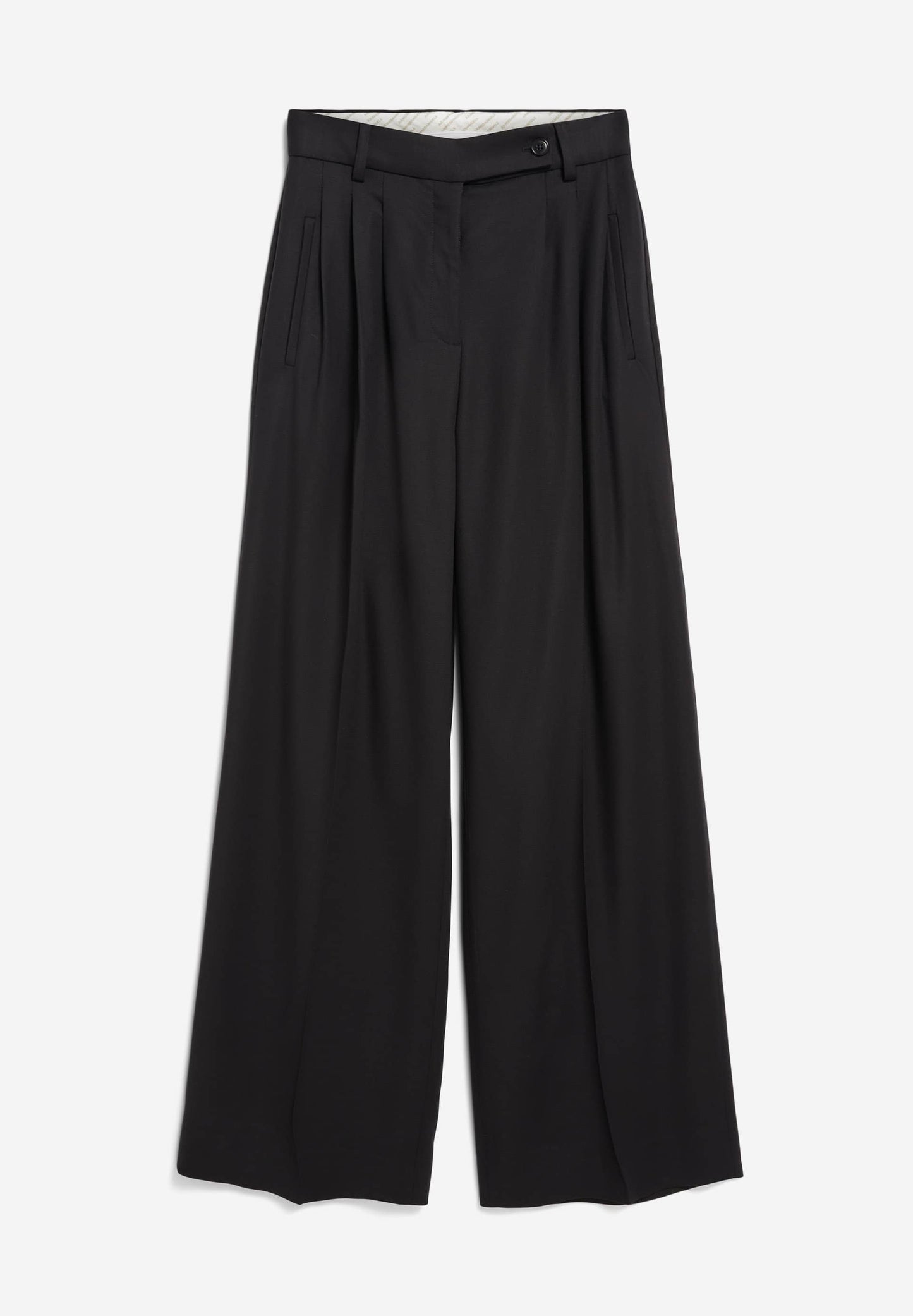 Pantalon à pinces ample en ecovero | noir "kaayua - black"