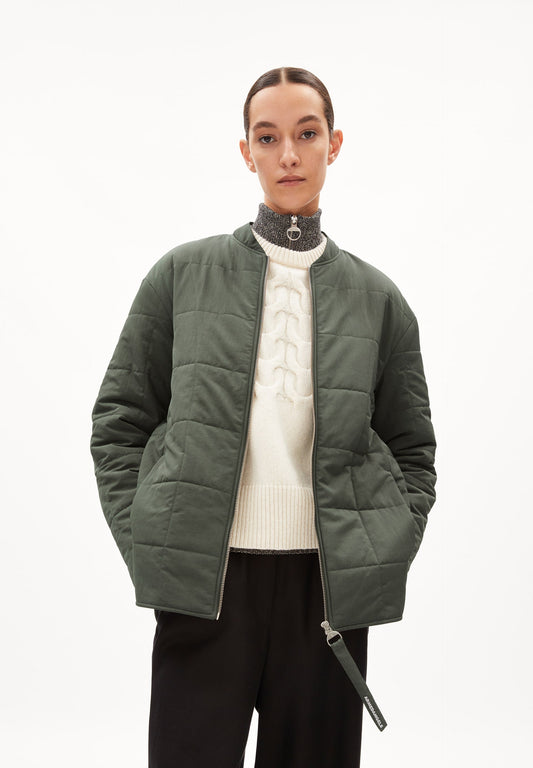 Blouson matelassé en recyclé | kaki "kameiaa - boreal green"