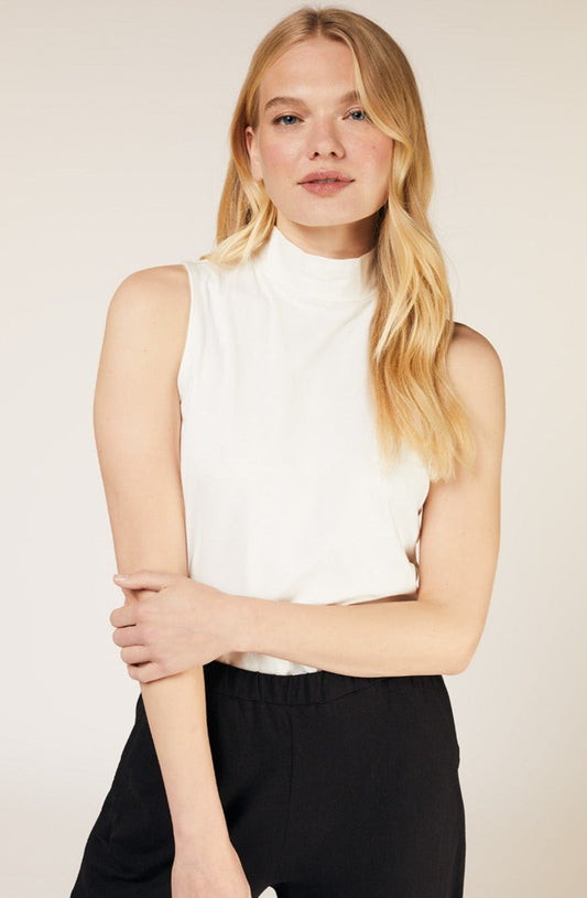 Débardeur blanc en coton bio - Kana