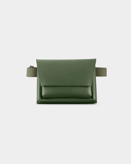 Banane kaki en recyclé - kangaroo belt bag regular - forest