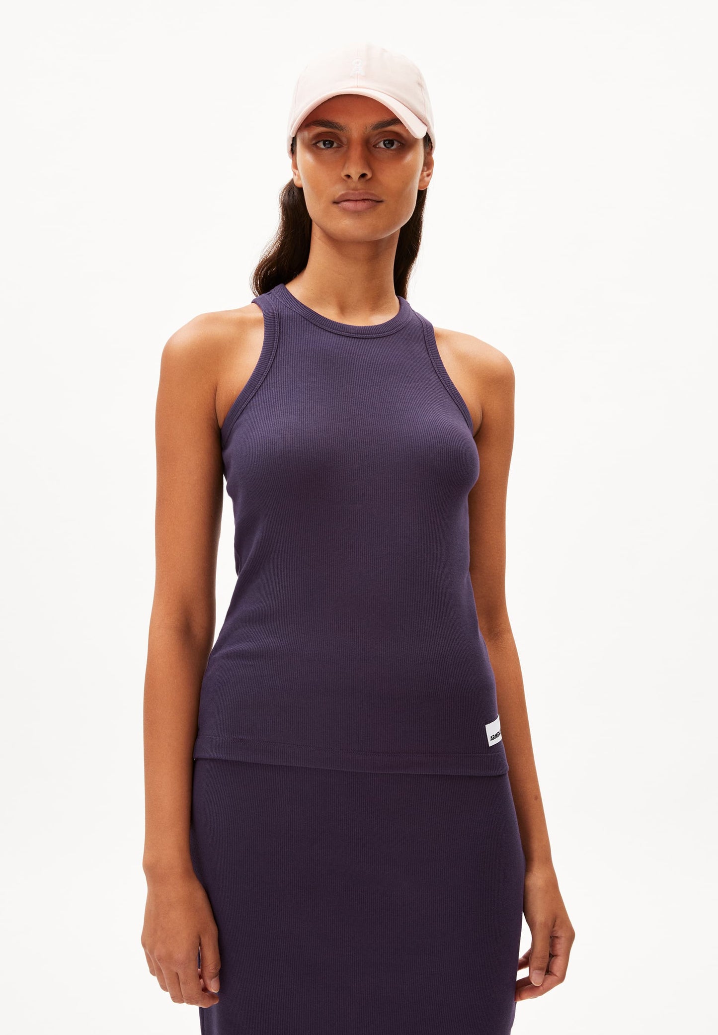Débardeur en coton bio | violet "kanitaa blue ash"